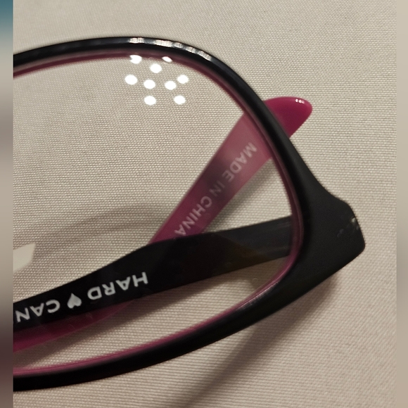 NWT Hard Candy size 52□ 16-135 fusia & black plastic glass frame | $68 - Picture 6 of 7
